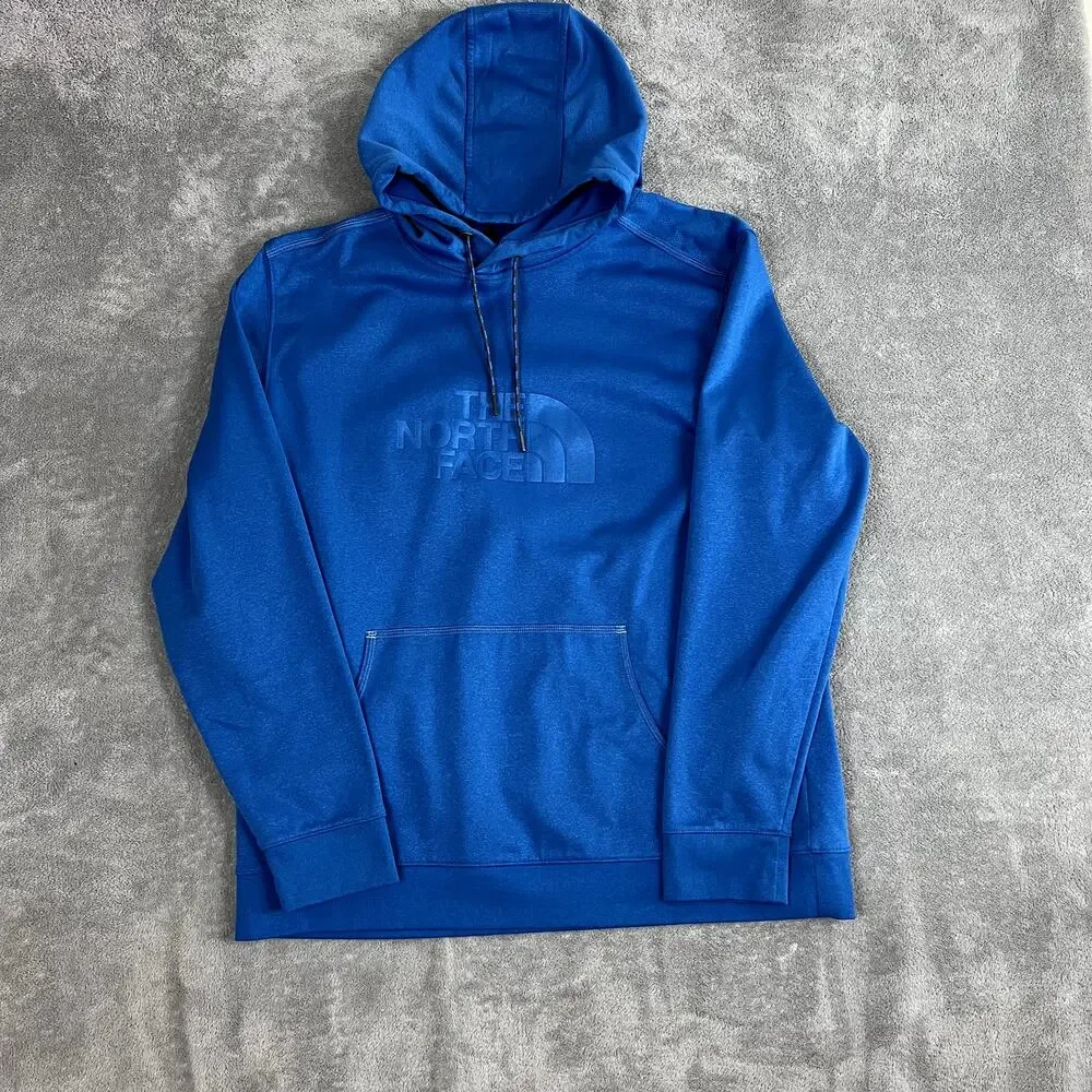 The North Face Ampere Pullover‎ Hoodie Sweatshirt Mens XL Blue Fleece